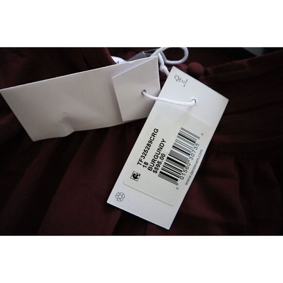 Derek Lam Burgundy Midi Dress XL sizing - Picture 12 of 13
